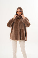 Load image into Gallery viewer, The Belluna Camel Reversible Shearling Women Jacket