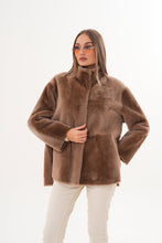 Load image into Gallery viewer, The Belluna Camel Reversible Shearling Women Jacket