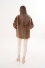 Load image into Gallery viewer, The Belluna Camel Reversible Shearling Women Jacket