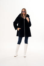 Load image into Gallery viewer, The Portofino Black Reversible Shearling Women Jacket
