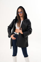 Load image into Gallery viewer, The Portofino Black Reversible Shearling Women Jacket