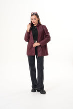 Load image into Gallery viewer, The Sierra Burgundy Leather Women Jacket