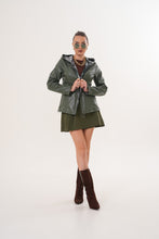 Load image into Gallery viewer, The Avelyn Reversible Olive Green Leather Women Jacket