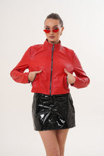 Load image into Gallery viewer, The Elvaris Reversible Red Leather Women Jacket