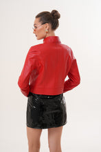 Load image into Gallery viewer, The Elvaris Reversible Red Leather Women Jacket