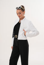 Load image into Gallery viewer, The Elvaris Reversible White Leather Women Jacket