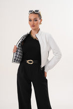 Load image into Gallery viewer, The Elvaris Reversible White Leather Women Jacket