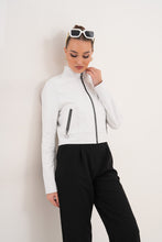Load image into Gallery viewer, The Elvaris Reversible White Leather Women Jacket