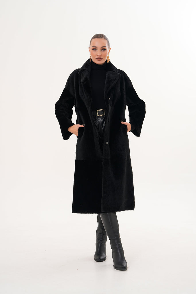 The Emilia Reversible Shearling Leather Women Jacket