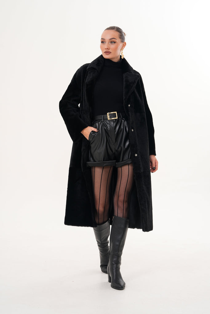 The Emilia Reversible Shearling Leather Women Jacket