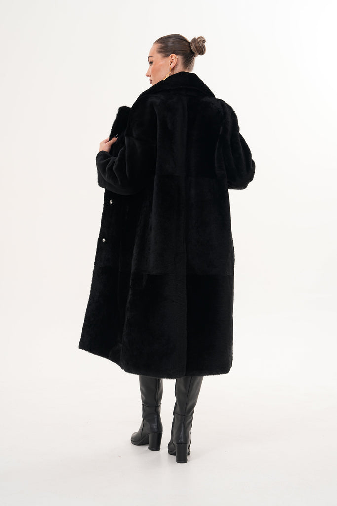 The Emilia Reversible Shearling Leather Women Jacket