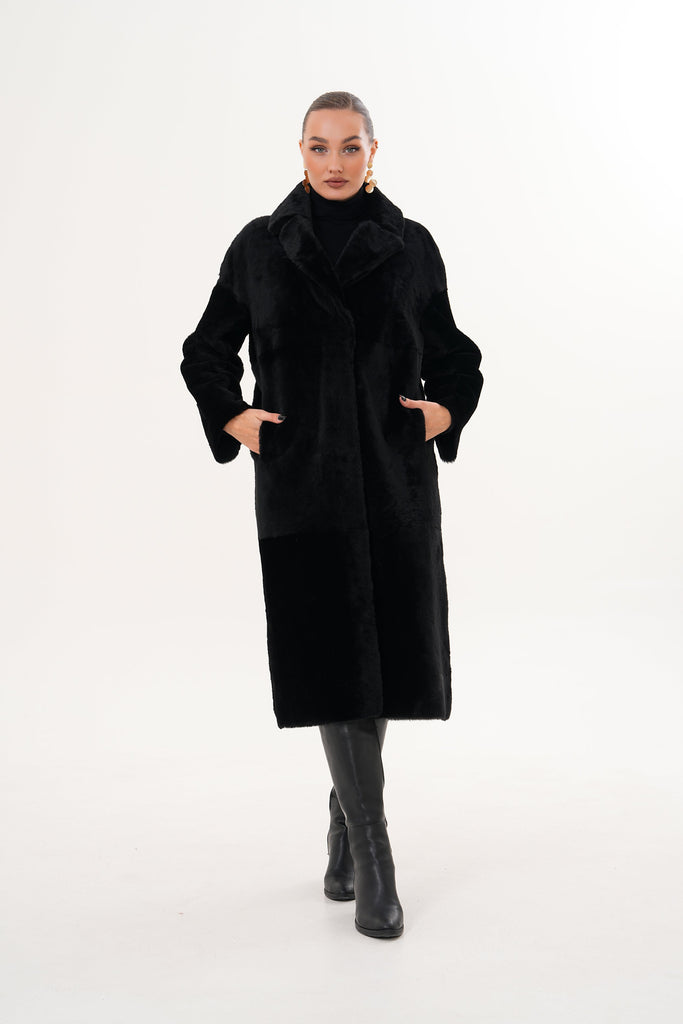 The Emilia Reversible Shearling Leather Women Jacket