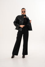 Load image into Gallery viewer, The Vesper Black Leather Women Jacket