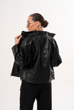 Load image into Gallery viewer, The Vesper Black Leather Women Jacket