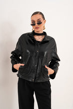 Load image into Gallery viewer, The Vesper Black Leather Women Jacket