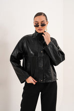 Load image into Gallery viewer, The Vesper Black Leather Women Jacket