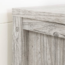 Load image into Gallery viewer, Modern Washed Pine 2 Drawer Nightstand Cubby Storage Shelf