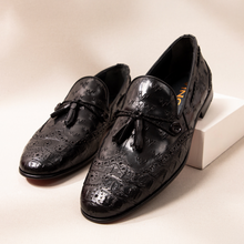 Load image into Gallery viewer, The Istanbul Black Leather Tassel Loafer Men Shoe