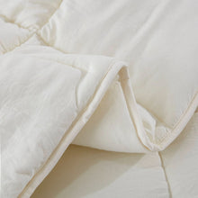 Load image into Gallery viewer, King Size Off White 3 Piece Microfiber Reversible Comforter Set