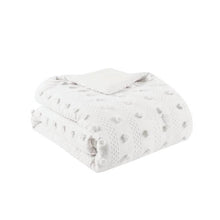 Load image into Gallery viewer, King/Cal King 3-Piece Ivory Pompom Microfiber Comforter Set