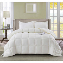 Load image into Gallery viewer, Queen Size Off White 3 Piece Microfiber Reversible Comforter Set