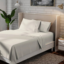Load image into Gallery viewer, Twin Ivory Beige Off-White Cream 100-Percent Certified Organic Cotton Sheet Set