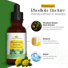 Load image into Gallery viewer, Rhodiola Rosea Tincture – Natural Stress &amp; Energy Support (2 oz)