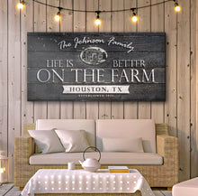 Load image into Gallery viewer, Life Is Better On The Farm Sign V