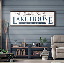Load image into Gallery viewer, Family Lake House Arrow Sign III