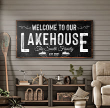 Load image into Gallery viewer, Welcome To Our Lakehouse Sign II