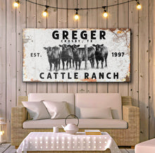 Load image into Gallery viewer, Cattle Ranch Rustic Sign