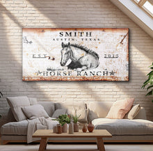 Load image into Gallery viewer, Rustic Horse Ranch Sign IV