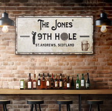 Load image into Gallery viewer, 19th Hole Golf Personalized Sign