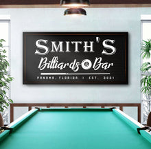 Load image into Gallery viewer, Billiards And Bar Sign II