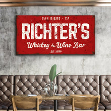 Load image into Gallery viewer, Whiskey And Wine Bar Sign III