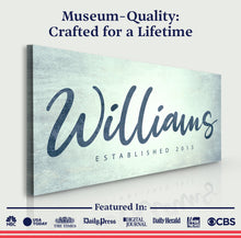 Load image into Gallery viewer, Family Name Sign V