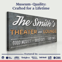Load image into Gallery viewer, Family Theater and Lounge Sign V