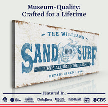 Load image into Gallery viewer, Sand And Surf Sign