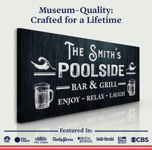 Load image into Gallery viewer, Personalized Poolside Bar And Grill Sign II
