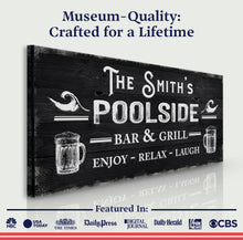 Load image into Gallery viewer, Personalized Poolside Bar And Grill Sign III