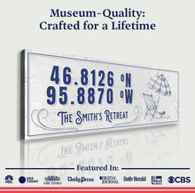 Load image into Gallery viewer, House Retreat Coordinates Sign