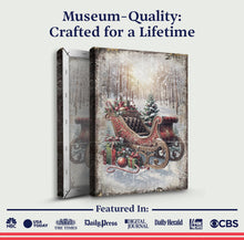 Load image into Gallery viewer, Vintage Christmas Sleigh Sled Wall Art