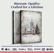 Load image into Gallery viewer, Vintage Church Christmas Wall Art