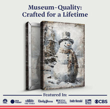 Load image into Gallery viewer, Vintage Snowman Christmas Wall Art II