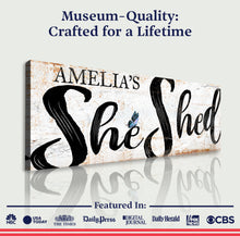 Load image into Gallery viewer, Personalized She Shed Sign VIII