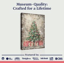 Load image into Gallery viewer, Vintage Christmas Tree With Gifts Wall Art III
