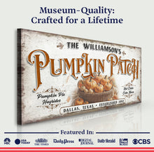 Load image into Gallery viewer, Personalized Pumpkin Patch Sign II