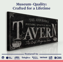 Load image into Gallery viewer, Potions, Spirits &amp; Brews Tavern Halloween Sign
