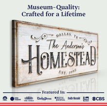 Load image into Gallery viewer, Homestead Sign VII