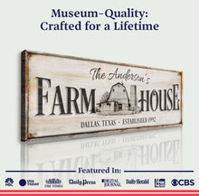 Load image into Gallery viewer, Personalized Rustic Farmhouse Sign